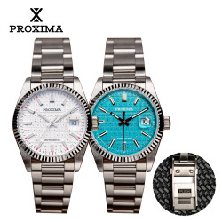 PX1690-JP 37mm Men Dress Watch Luxury Sapphire PT5000 Keyboard Dial Automatic Mechanical Watches 20Bar Waterproof Luminous