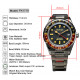 2024 New PX1719 NH34 GMT Luxury Sports Style Full Luminous Bidirectional Sapphire Bezel Automatic Mechanical Watch 20 Bar