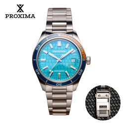 Proxima PX1728 New Men's Automatic Mechanical Watches Keyboard Dial 39mm Sapphire Stainless Steel Waterproof Watch Reloj Hombre